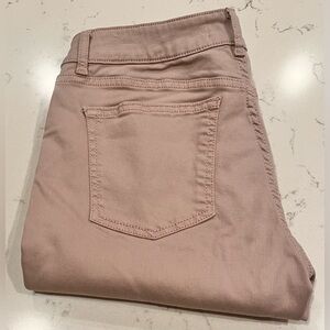 Warp + Weft Jeans JFK New York City Petite Skinny‎ Dusty Pink Size 28 X 26